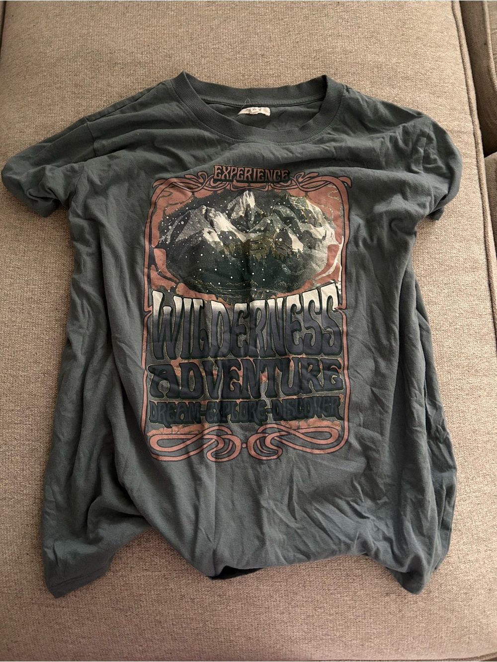 Wilderness Adventure Graphic Tee - Grey